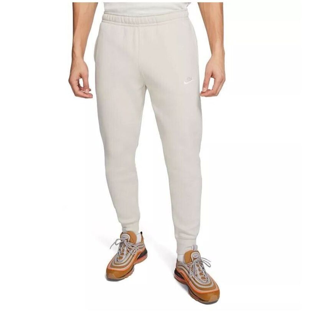 NEW Nike MEN'S Club Fleece Jogger Pants Light Bone SIZE XXL Tall BV2671-072